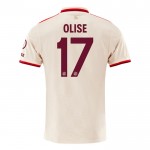 Günstige Fußballtrikots FC Bayern München Olise 17 3rd trikot 2024-25 Kurzarm Günstige Fußballtrikots FC Bayern München Olise 17 3rd trikot 2024-25 Kurzarm
